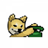 Пиксельная собака